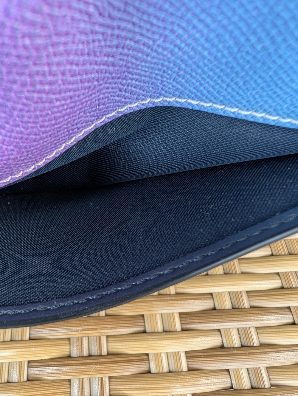 Coach Hayden Ombre Multi-Colored Leather Crossbody Bag Clutch Wallet Small - Picture 13 of 16